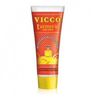Vicco Turmeric Vanishing Cream with Sandal Oil 80g