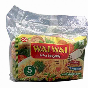 Wai Wai Vegetable Noodles 75g x 5 Pieces
